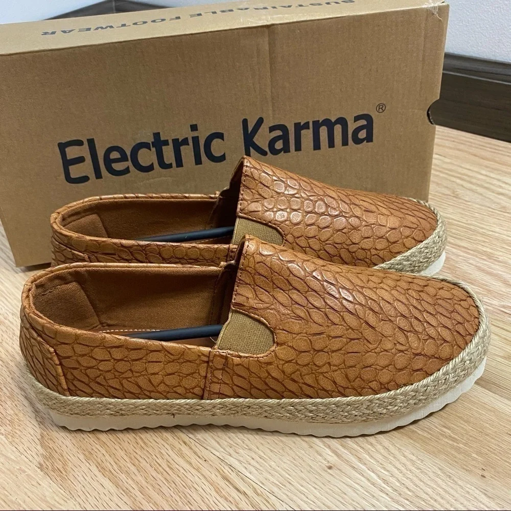 Electric Karma LuLu Espadrille Sustainable Shoes NWT Sz 7 Women’s